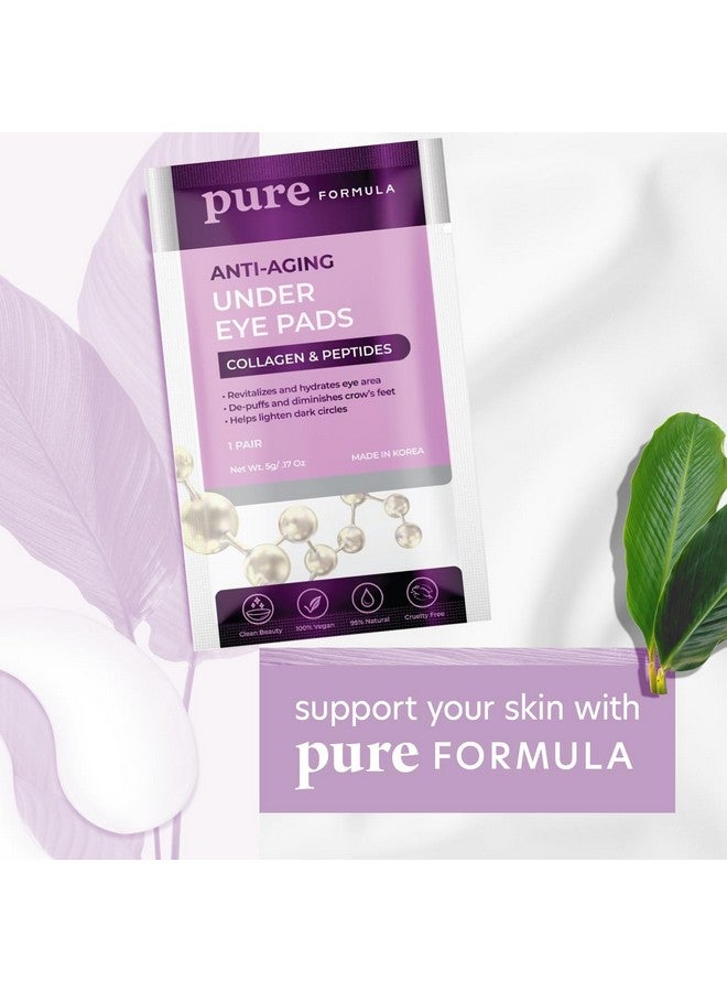 Pure Formula Collagen And Peptides Under Eye Patches Reduces Puffiness & Dark Circles Firming & Antiaging Under Eye Pads Cruelty Free Korean Skin Care For All Skin Types 5 Pairs - Image 4