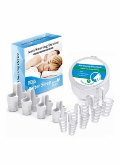 Anti Snoring Device, Snore Stopper Nasal Dilators Snoring Solution, Comfortable Nasal Dilators to Relieve Snore for Better Sleep Sleeping Aid Sleep, 8 PCS
