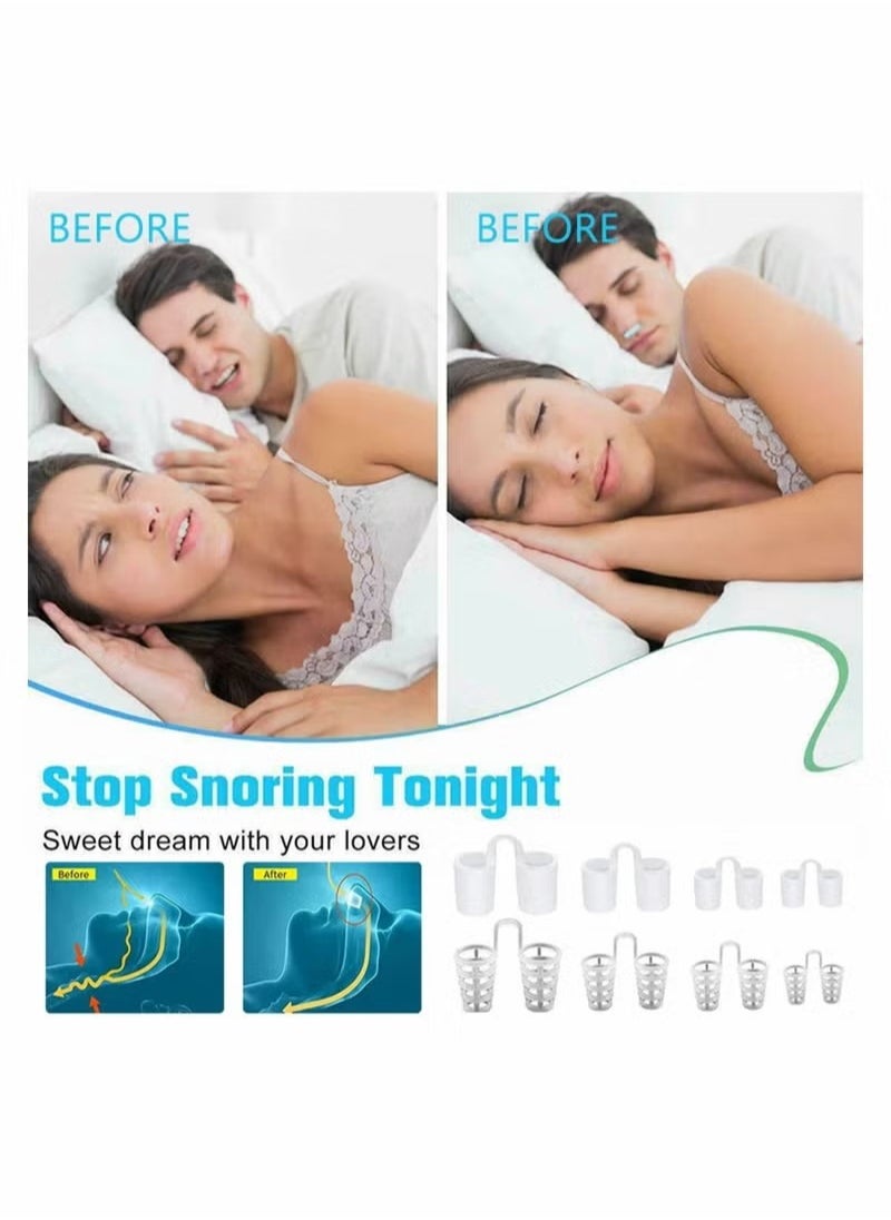 Generic - Anti Snoring Device, Snore Stopper Nasal Dilators Snoring Solution, Comfortable Nasal Dilators to Relieve Snore for Better Sleep Sleeping Aid Sleep, 8 PCS - Image 1