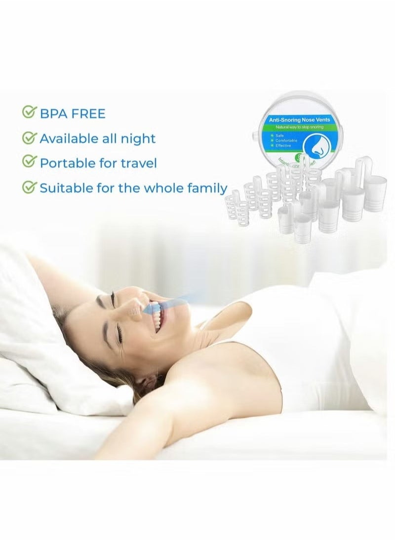 Generic - Anti Snoring Device, Snore Stopper Nasal Dilators Snoring Solution, Comfortable Nasal Dilators to Relieve Snore for Better Sleep Sleeping Aid Sleep, 8 PCS - Image 1