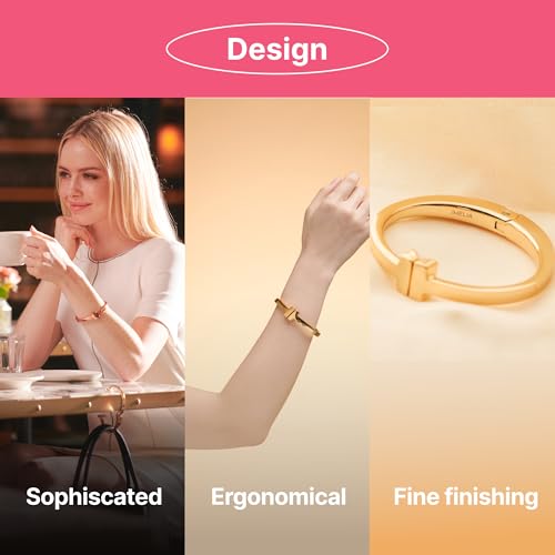 iHELIA Purse Hook Hanger for Table (Modern) - Premium Bag Holder w/Ergonomic Bracelet Oval Design (Silver) - Image 4