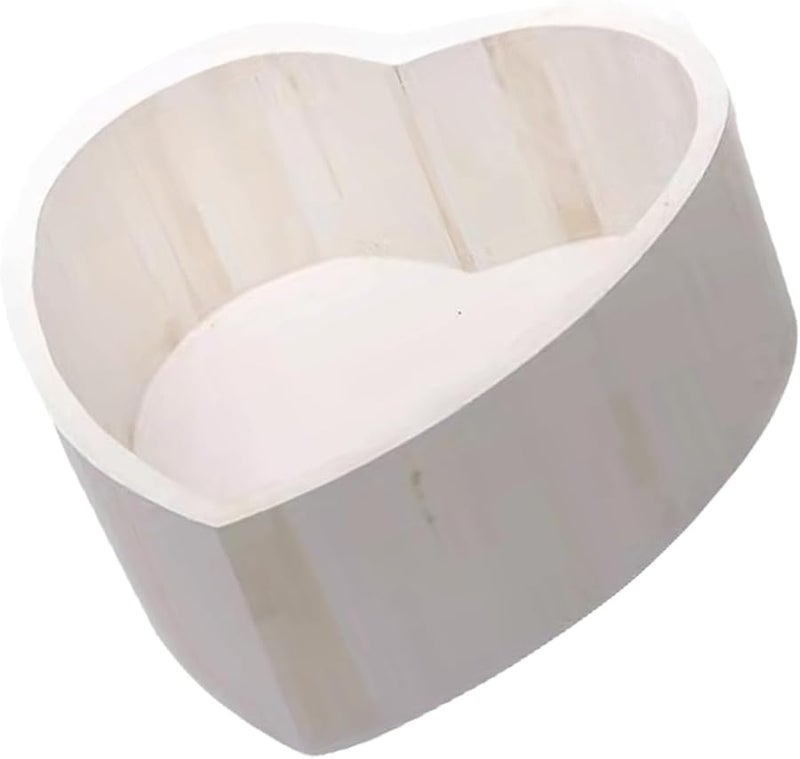 White Heart Shaped Storage Box Newborn Posing Case 16 38x16 38x4 Inches Baby Photography Prop Gift - Image 1