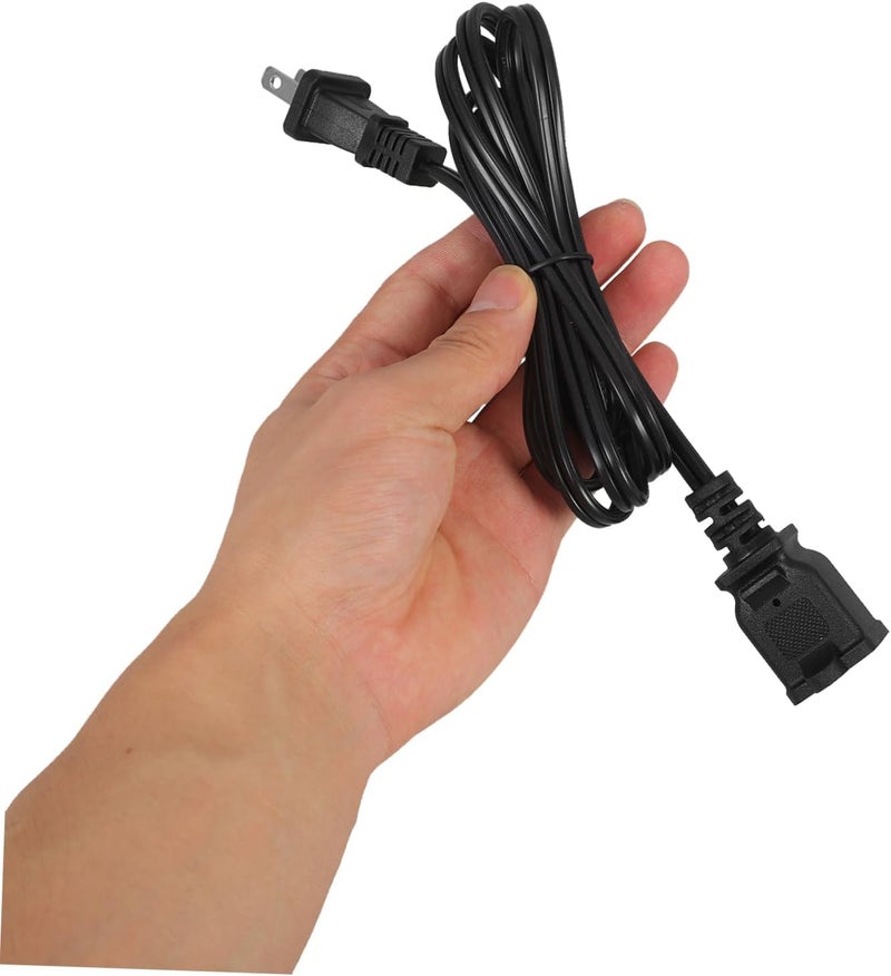 1.5m Power Extension Cable Heavy Duty Cord with Dual Design for Compatibility for Home Office and Dorm Use - Image 5