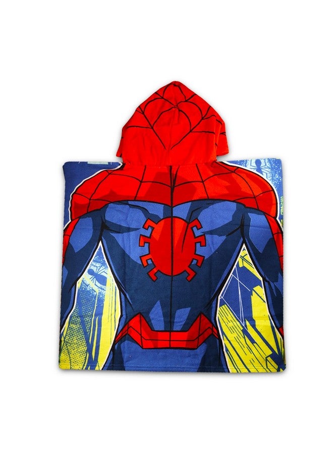 Spiderman Hooded Towel Set for Kids - Spiderman Bath Towel Poncho Bundle with Tattoos and More | Spiderman Bathroom Set for Boys, Girls - Image 2