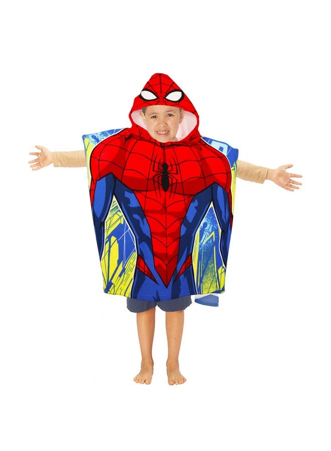 Spiderman Hooded Towel Set for Kids - Spiderman Bath Towel Poncho Bundle with Tattoos and More | Spiderman Bathroom Set for Boys, Girls - Image 4