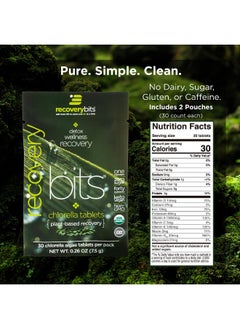 ENERGYBITS ENERGYbits/RECOVERYbits - Organic Spirulina & Chlorella Tablets - Single Serving Sample Packs - Algae Superfood - High Protein, Chlorophyll - Self Care - Vegan, Keto, Gluten Free - 4 Bags, 30/Bag  - Image 4