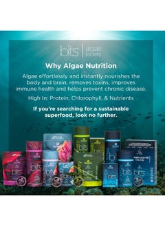 ENERGYBITS ENERGYbits/RECOVERYbits - Organic Spirulina & Chlorella Tablets - Single Serving Sample Packs - Algae Superfood - High Protein, Chlorophyll - Self Care - Vegan, Keto, Gluten Free - 4 Bags, 30/Bag  - Image 2