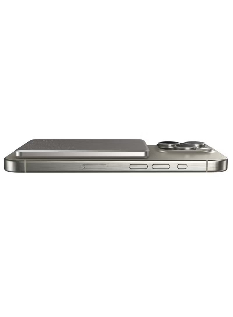 Powerology بنك طاقة محمول فائق النحافة MagSafe سعة 5000mAh، شاحن لاسلكي بقوة 15W، شاحن USB-C بقوة 20W، مزود بحماية مدمجة، مغناطيسات قوية، شحن سريع، USB-C إدخال وإخراج - تيتانيوم - Image 5