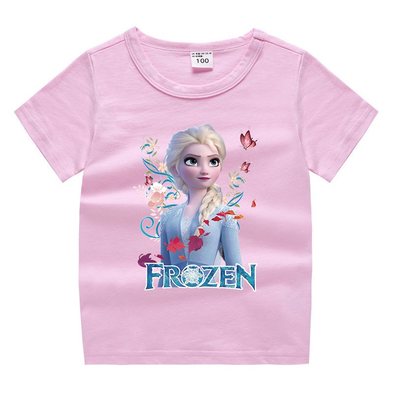2023 New Children'S Wear Children'S Summer Short-Sleeved T-Shirt Boys And Girls Cotton Base Shirt Baby'S Half-Sleeved T-Shirt Children'S Top - Image 2