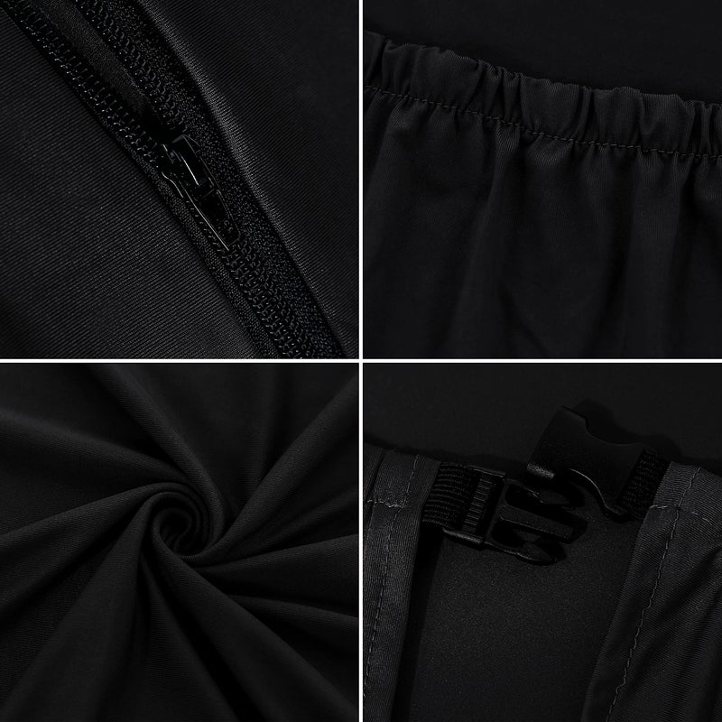 SARAFLORA Gaming Chair Covers Stretch Washable Slipcovers for Armchair, Swivel, Computer Boss Chair (Black, X-Large) - Image 4