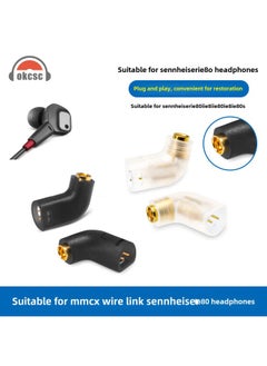 Generic Okcsc IE80S To MMCX Pin Conversion Plug IE80 IE8I Male Turnkey Shure Integrated Earphone Cable-Color:IE80 Revolution MMCX Female Black  - Image 2
