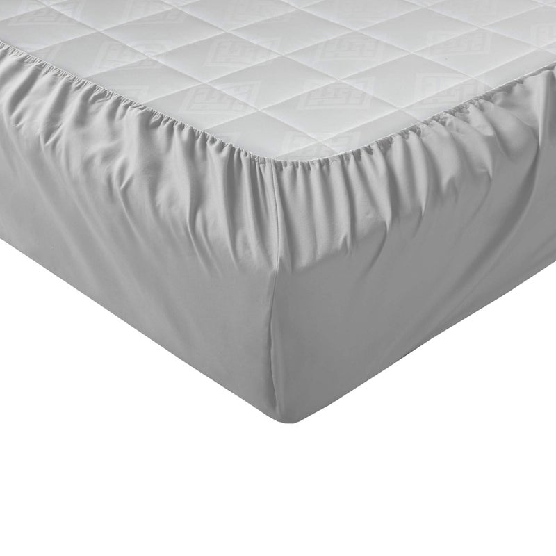 Comfort Spaces CS20-0120 Microfiber Set 14" Deep Pocket, Wrinkle Resistant All Around Elastic-Year-Round Cozy Bedding Sheet, Matching Pillow Cases, Full, Light Gray - Image 4