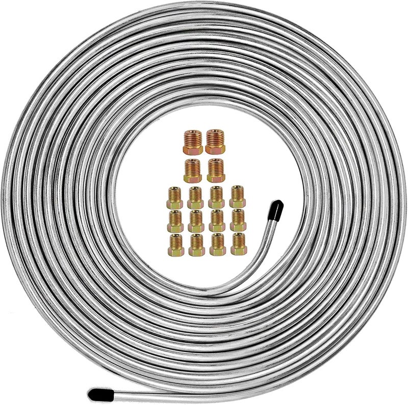 MuHize 25 Ft. 1/4 Brake Line Tubing Kit - Image 1