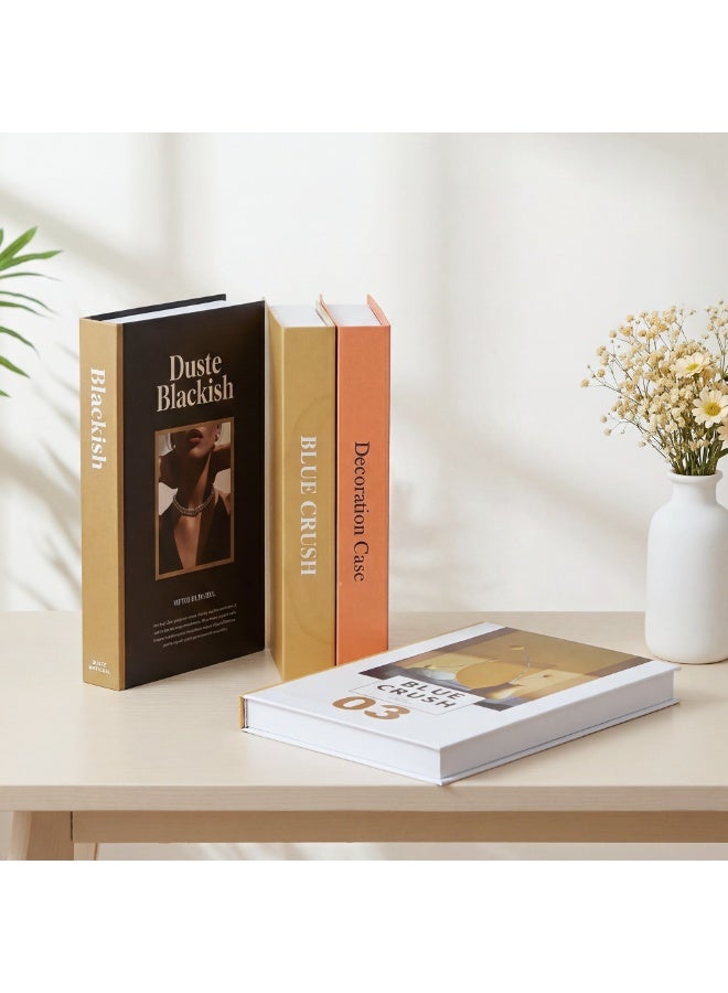 Via Saffi 3 Pieces Decorative Books For Home Decor, Coffee Table Decorative Books,Stylish Room Decor Aesthetic Faux Books for Home Decor，Stacked Book Decor Bookshelf，Entryway，Console Table，Mantel Decor - Image 4