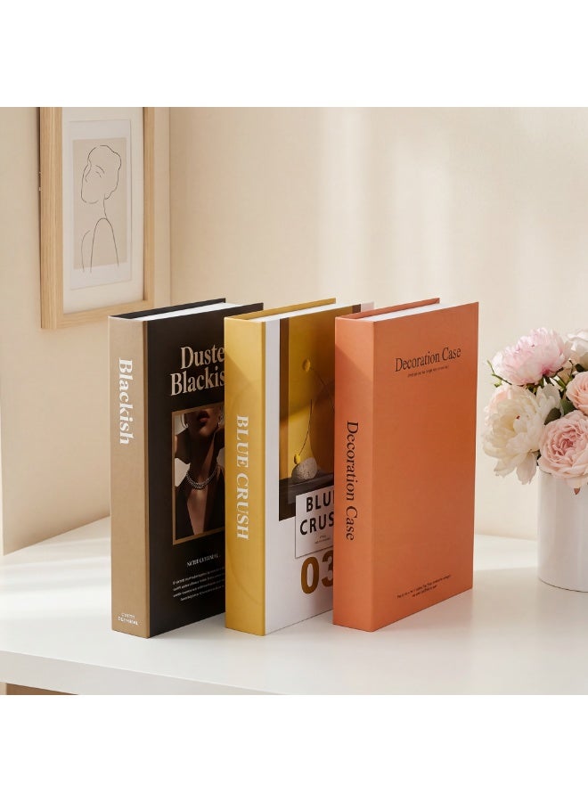 Via Saffi 3 Pieces Decorative Books For Home Decor, Coffee Table Decorative Books,Stylish Room Decor Aesthetic Faux Books for Home Decor，Stacked Book Decor Bookshelf，Entryway，Console Table，Mantel Decor - Image 5