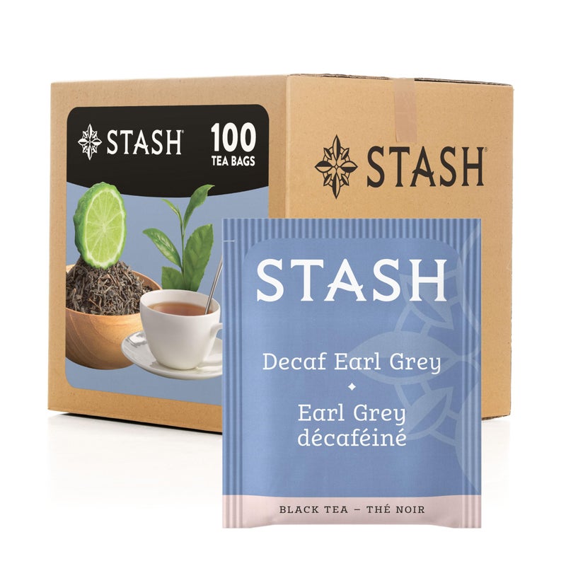 Stash Tea Decaf Earl Grey Tea Box of 100 Tea Bags - Image 2