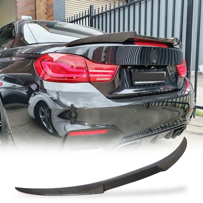 MCARCAR KIT Carbon Fiber Trunk Spoiler for BMW 4 Series F33 428i 435i 440i F83 M4 Convertible 20142020 Rear Boot Lid Highkick Wing Lip Factory Outlet Style A