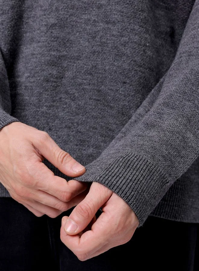 شركة المرآب الهندية Men Oversized Graphic Crew Neck Sweater