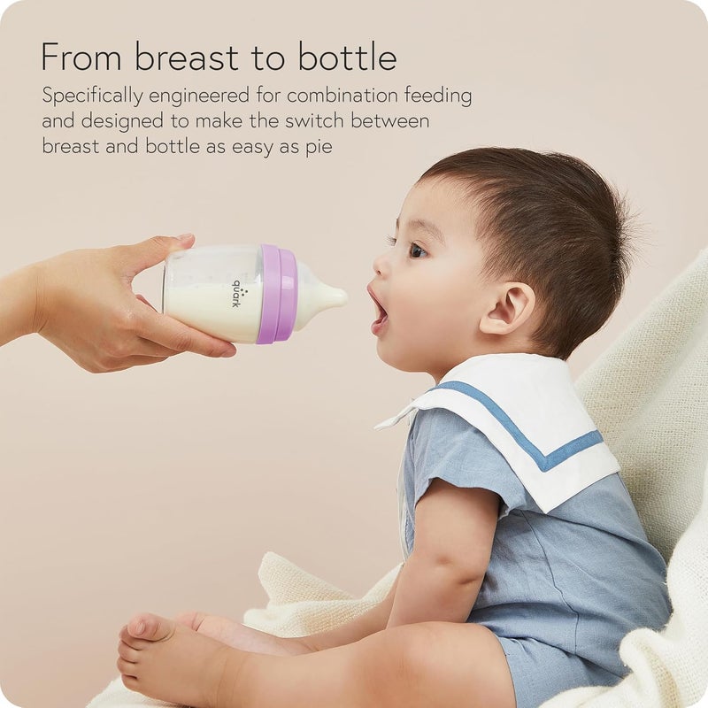 Quark BuubiBottle Max Slow Flow Baby Bottle - 2 Pack - Image 3