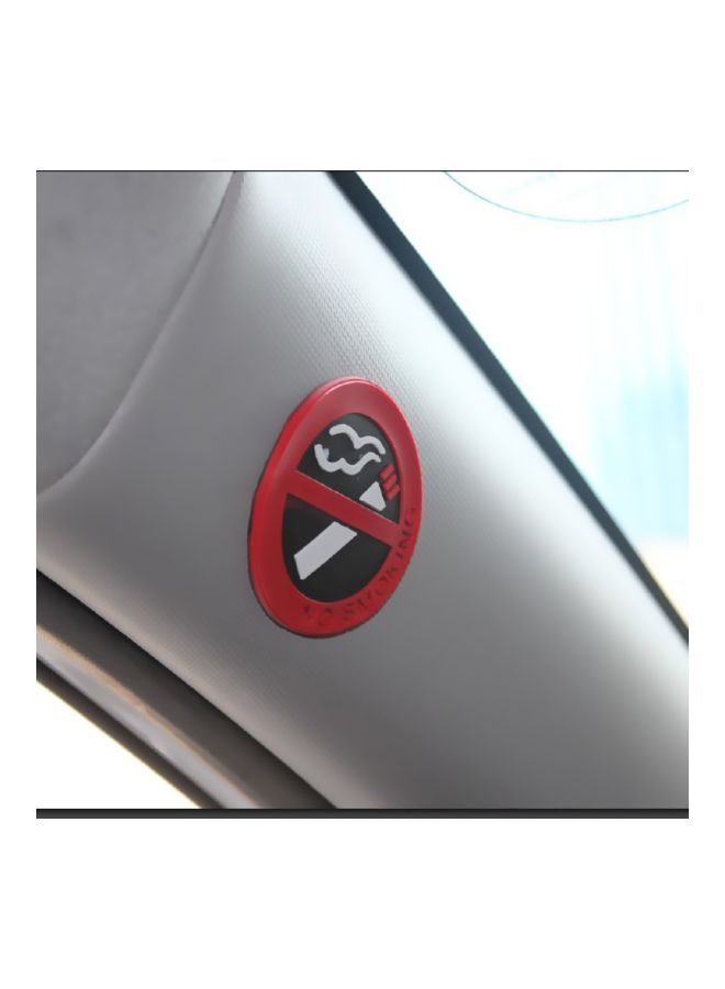 NIBEMINENT 5-Piece No Smoking Warning Car Sticker - Image 2