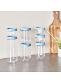 Home Box مجموعة ج jars من سبيكتر 7 قطع تخزين وه stacking 10 × 25 × 10 سم  - Image 2