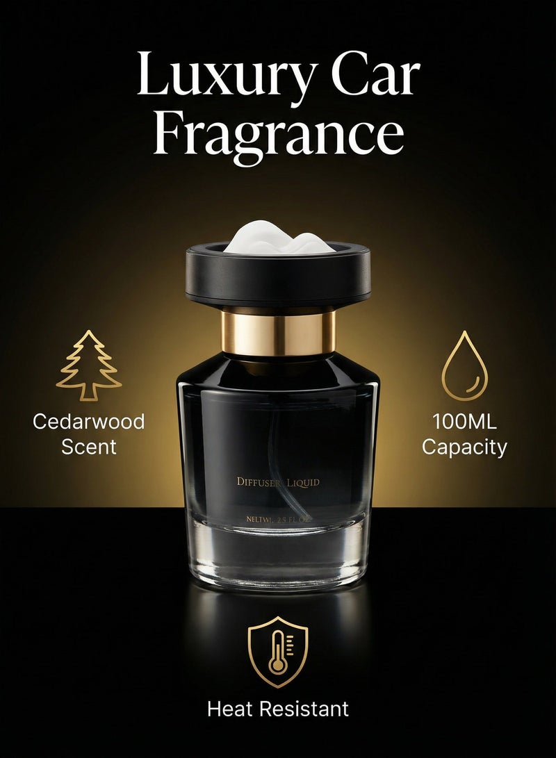 Car Flameless Diffuser - Cedar Scent 100ML | Luxury Landscape Design - Image 3