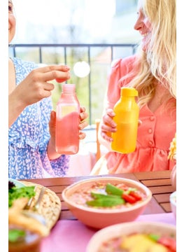 Tupperware زجاجة إيكو مربعة 500 مل برتقالية  - Image 3