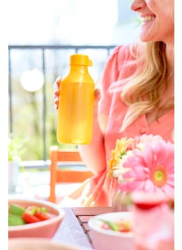 Tupperware زجاجة إيكو مربعة 500 مل برتقالية  - Image 4