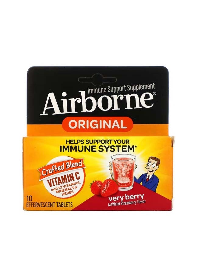 Airborne - Immune Support Supplement Very Berry 10 Effervescent Tablets - Image 1