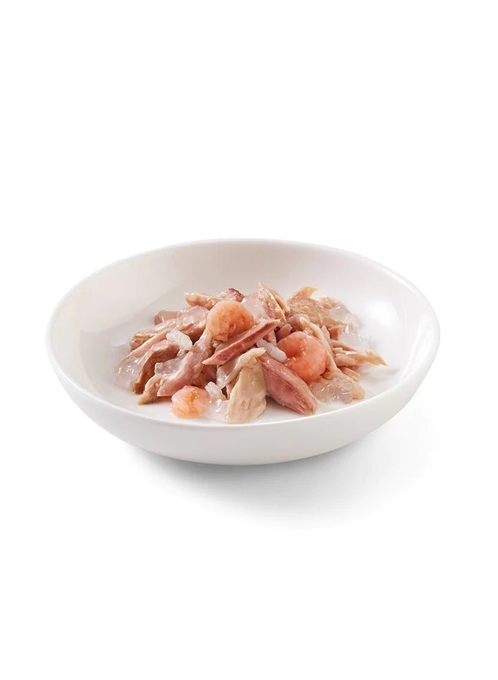 Schesir 5Pc Tuna With Shrimps Adult Cat Wet Food 140g - Image 2