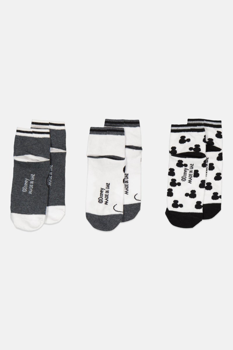 Disney Kids Boy 3 Pairs Socks, Multicolor  - Image 3