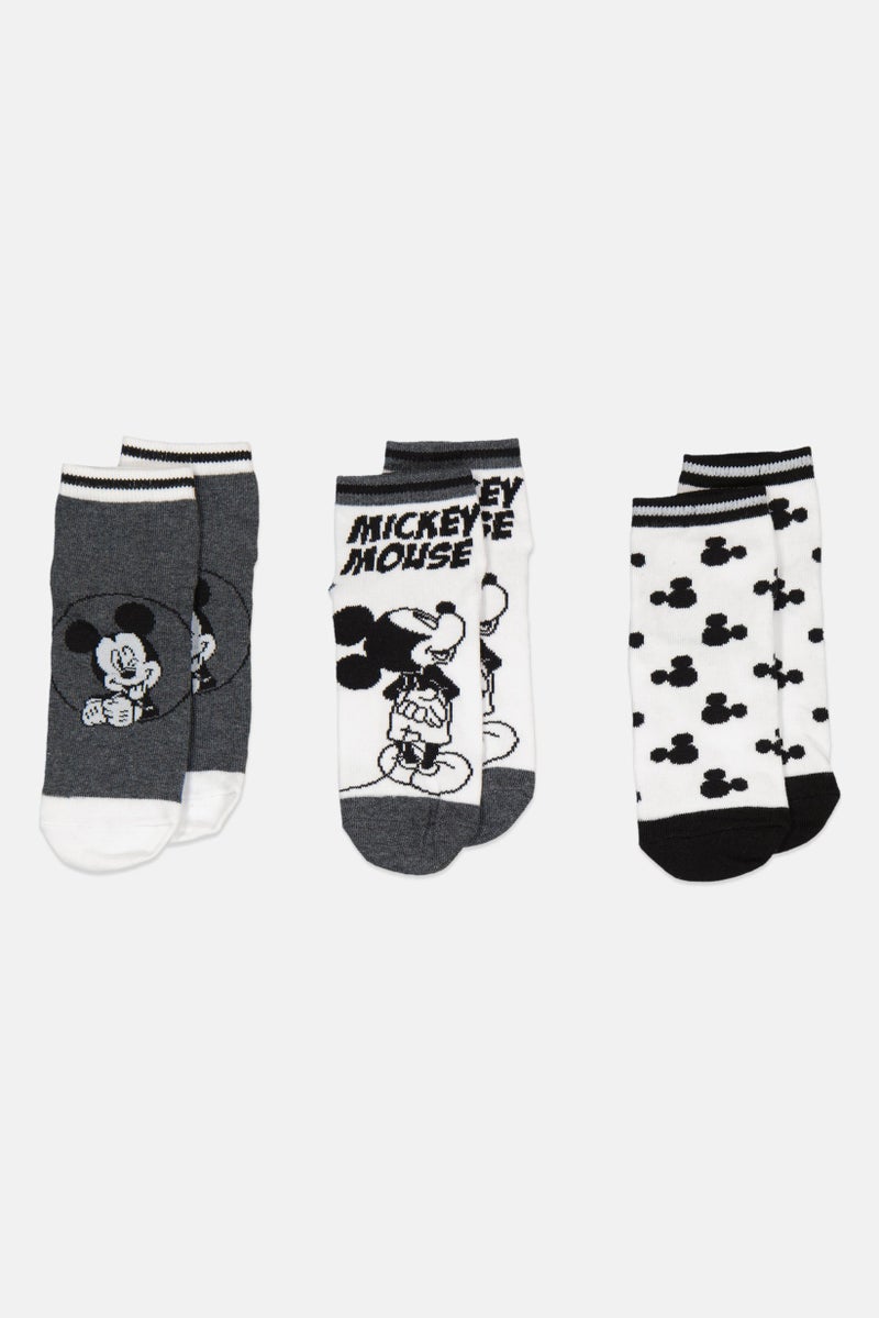 Disney Kids Boy 3 Pairs Socks, Multicolor  - Image 2