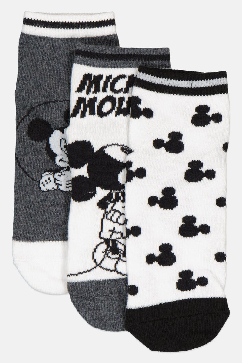 Disney Kids Boy 3 Pairs Socks, Multicolor  - Image 1