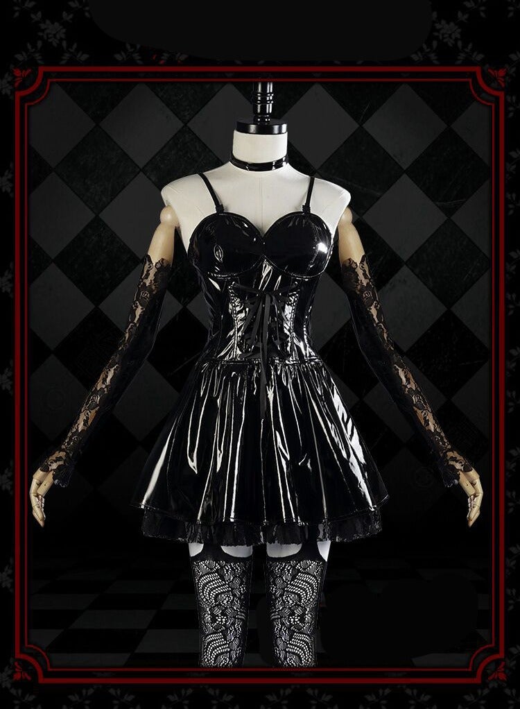 5 Piece Set Anime Death Note Misa Costume Halloween Cosplay Costume For Womens - Image 2