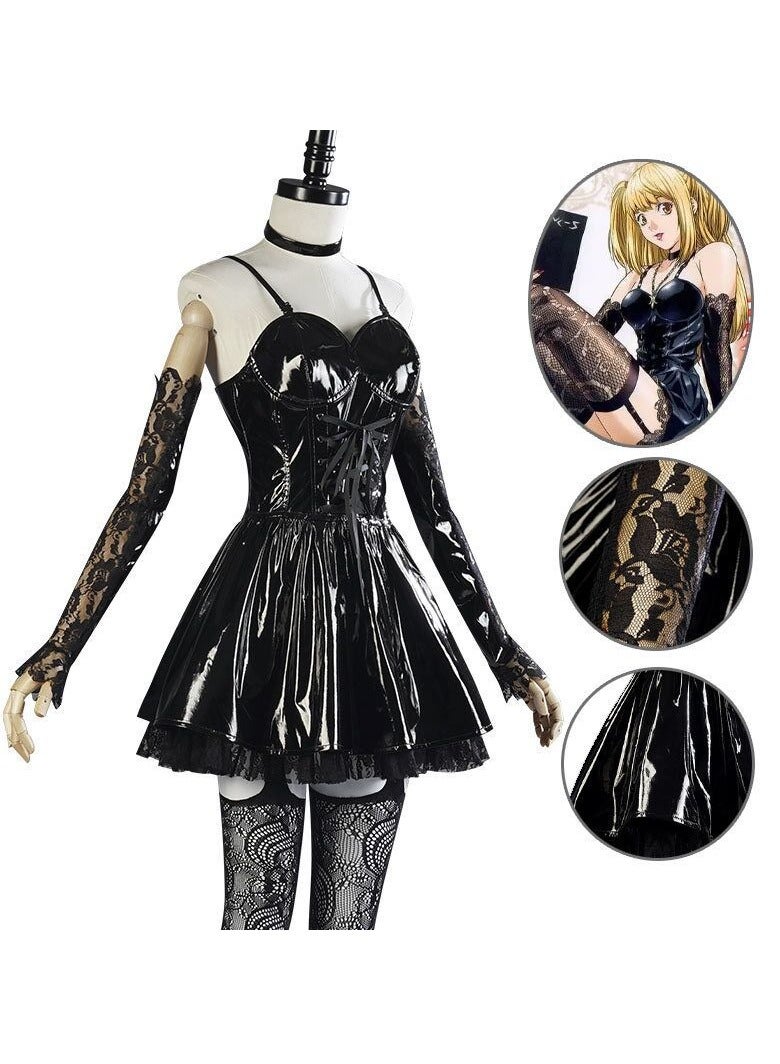 5 Piece Set Anime Death Note Misa Costume Halloween Cosplay Costume For Womens - Image 1