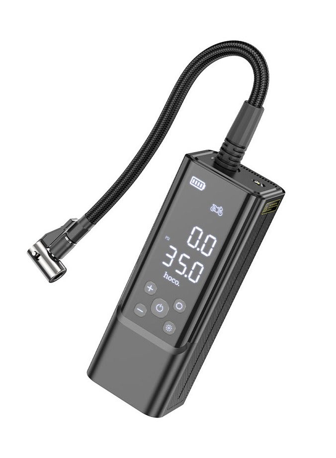 هوكو مضخة هواء كهربائية ٢ في ١ مع بنك طاقة - ضاغط محمول للسيارة والدراجة والكرة | ZP7 - Image 1