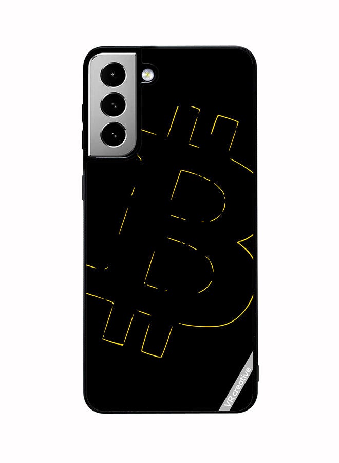 VR CREATIVE Protective Case Cover For Samsung Galaxy S21 FE 5G Bitcoin Design Multicolour - Image 1