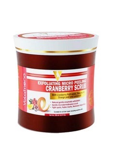 VOLAMENA WITH DEVICE Volamena Exfoliating Micro Peeling Cranberry Scrub 250 Ml Paraben Free Minerals Free For Both Men & Women  - Image 1