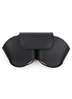 Suitable For Airpods Max Earphone Bag PU Leather Headset Protective Cover Hanging Headset Storage Bag-Color:Black-Model:Head-mounted