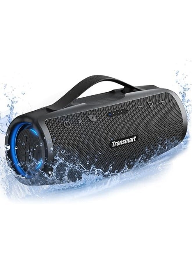 Tronsmart Mirtune S100 Portable Bluetooth Speaker – 50W Powerful Sound with Punchy Bass & Clear Treble, 20H Playtime, IPX7 Waterproof, Retractable Handle, Custom EQ via App - Image 1