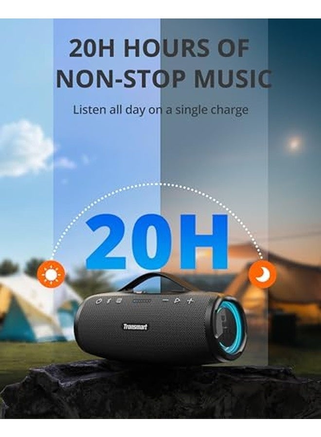 Tronsmart Mirtune S100 Portable Bluetooth Speaker – 50W Powerful Sound with Punchy Bass & Clear Treble, 20H Playtime, IPX7 Waterproof, Retractable Handle, Custom EQ via App - Image 4