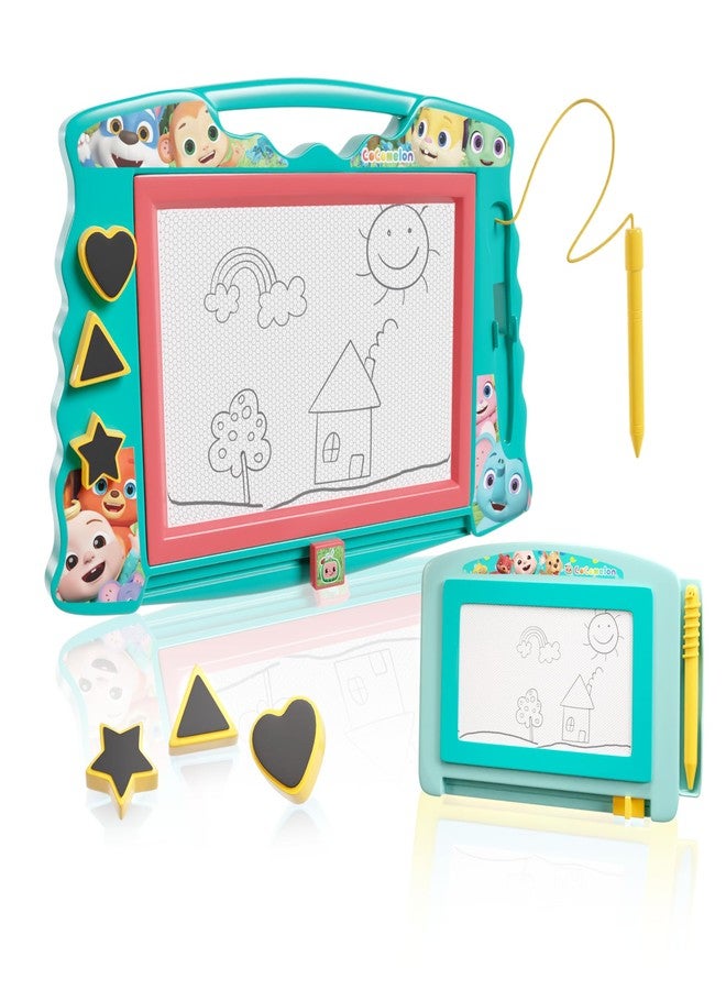 Lollipop Cocomelon Double Sketcher: Magnetic Drawing Board for Toddlers 3+, Learning Toy with Magnetic Pen and Shapes- Cocomelon Toy for Boys and Girls - Image 1