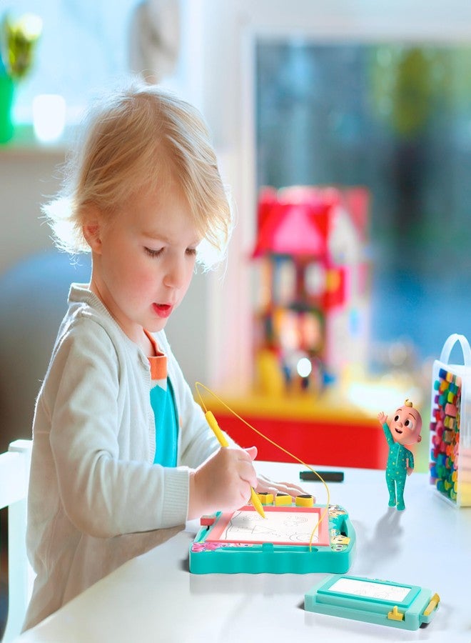Lollipop Cocomelon Double Sketcher: Magnetic Drawing Board for Toddlers 3+, Learning Toy with Magnetic Pen and Shapes- Cocomelon Toy for Boys and Girls - Image 3
