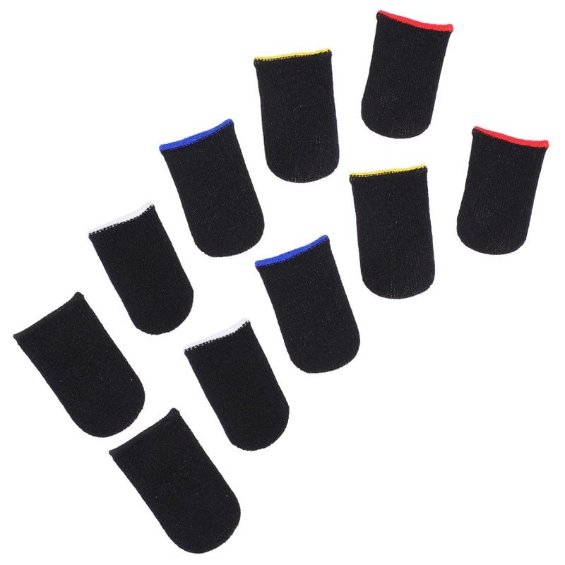 Breathable Nylon Gaming Thumb Sleeves 10Pcs Fast Drying Comfort Fit for Mobile Game - Image 2