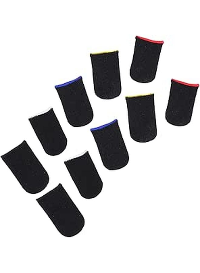 Breathable Nylon Gaming Thumb Sleeves 10Pcs Fast Drying Comfort Fit for Mobile Game - Image 1
