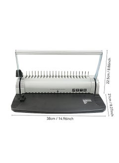 Kidle Binding Machine, 21-Hole Comb Punch Binder Machine for Letter Size / A4 / A5 Paper, Easy to Punch Handle, Adjustable Margin  - Image 1