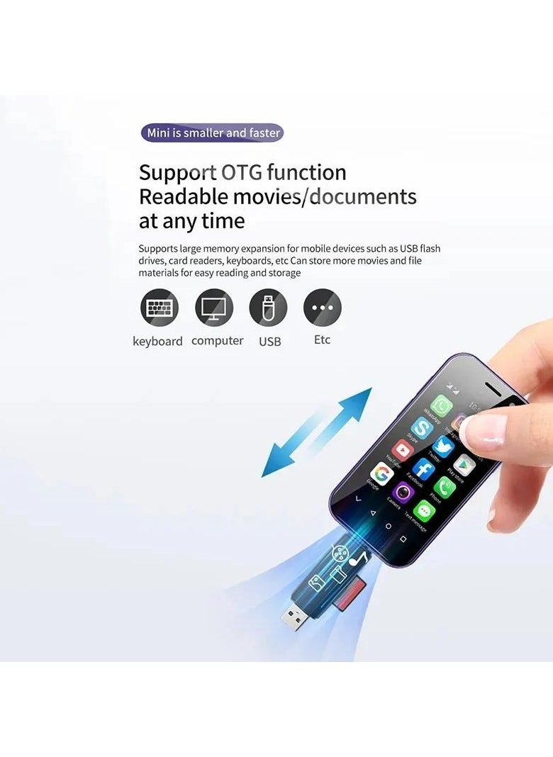 SOYES - Soyes XS15 Mini Smartphone - 3.0 Inch Display, 2GB RAM, 16GB ROM, Android 8.1, Bluetooth & Wi-Fi Enabled, Compact Android Mobile Phone - Image 1