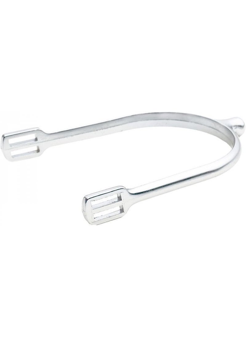 horze HORZE Knob Spurs for English Horseback Riding  Stainless Steel Size for Women and Men  Silver  W 34  - Image 1
