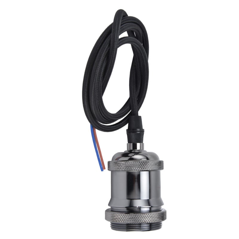 E27 Lamp Holder with Cord Vintage Pendant Light Lampholder for Bedroom 100‑240V - Image 3