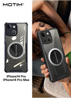 Phone Cooling Case for iPhone 14/14 Plus, Heat Dissipation, Aluminum Alloy Cooling Cover, Support Car Magnetic Suction Function, Back TPU Bumper Case for iPhone 14 Pro/14 Pro Max